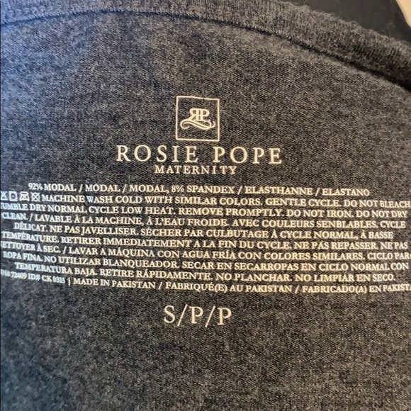 Rosie Pope Ruched Gray Modal Maternity Ruth Dress - Picture 8 of 9